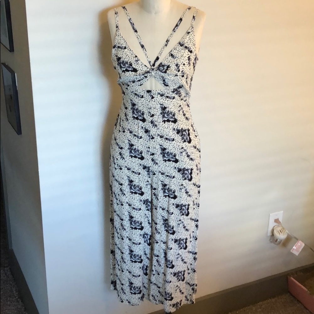 Topshop Petite Floral Jumpsuit